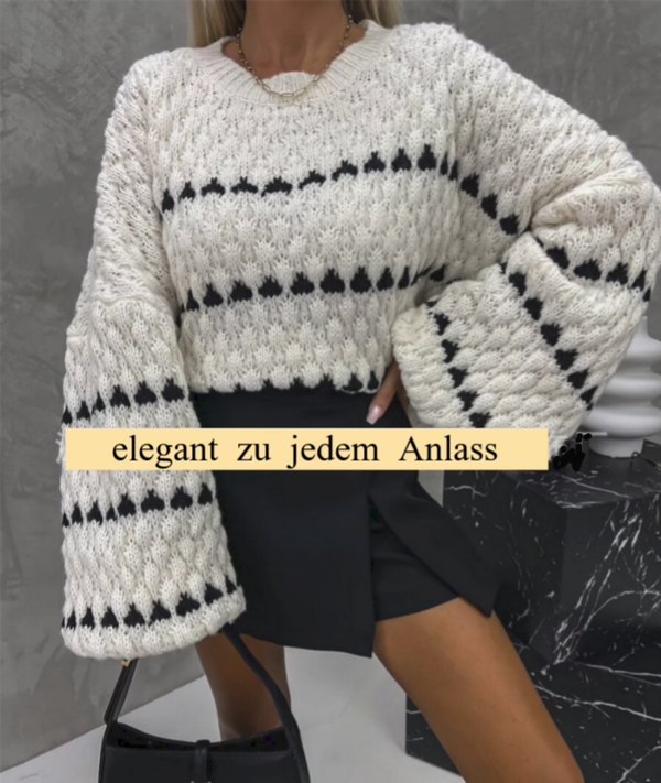 Damen Herbst-Strickjacke, Oversized-Look