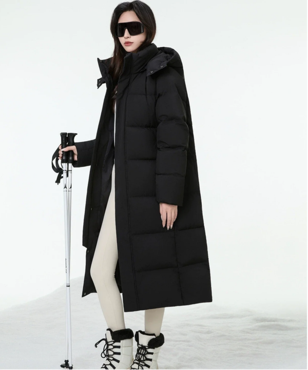 Damen Langparka - Daunenmantel