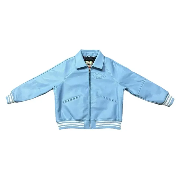 Corteiz Da Skydive Lederjacke - Bomber-/Baseballjacke