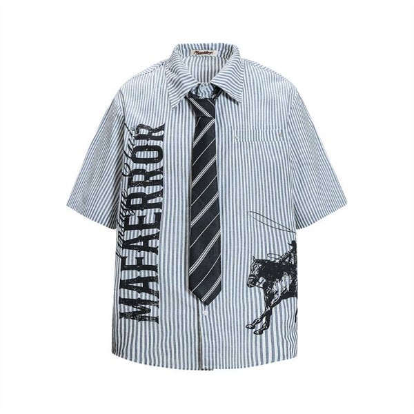 Shirt mit Krawatte |  Oversize Fit