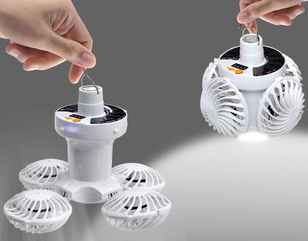 Solarlüfter-LED-Lampe für den Außenbereich