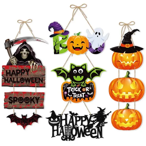 Halloween Anhänger, Tür- und Fensterdekoration