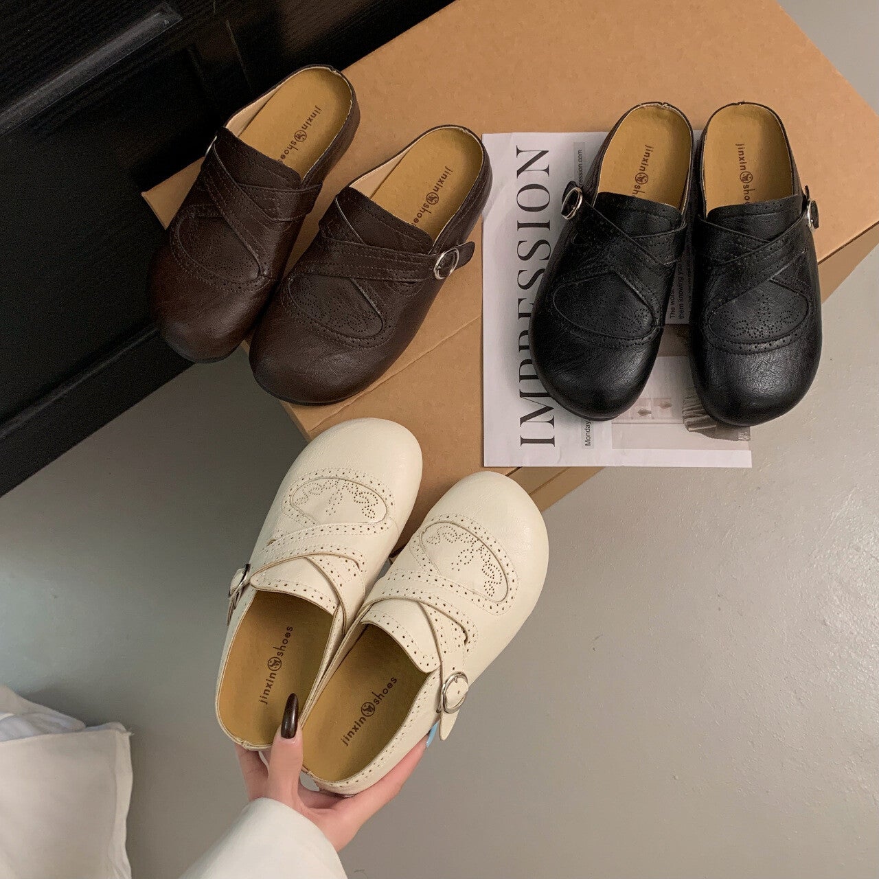 Damen Mules | Schlupfschuhe - French Style