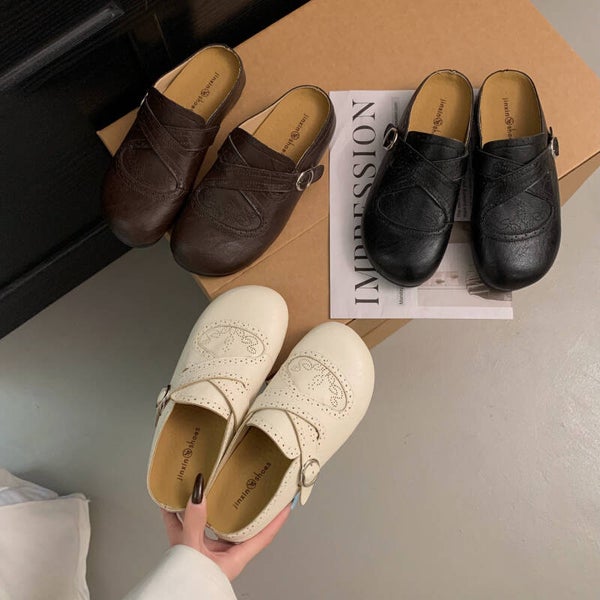 Damen Mules | Schlupfschuhe - French Style