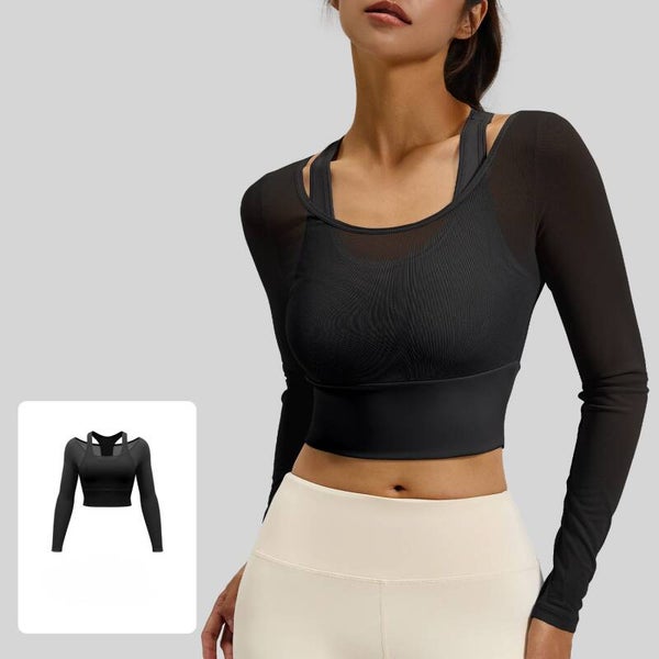 Fitness Yoga Top - integrierter Sport-BH