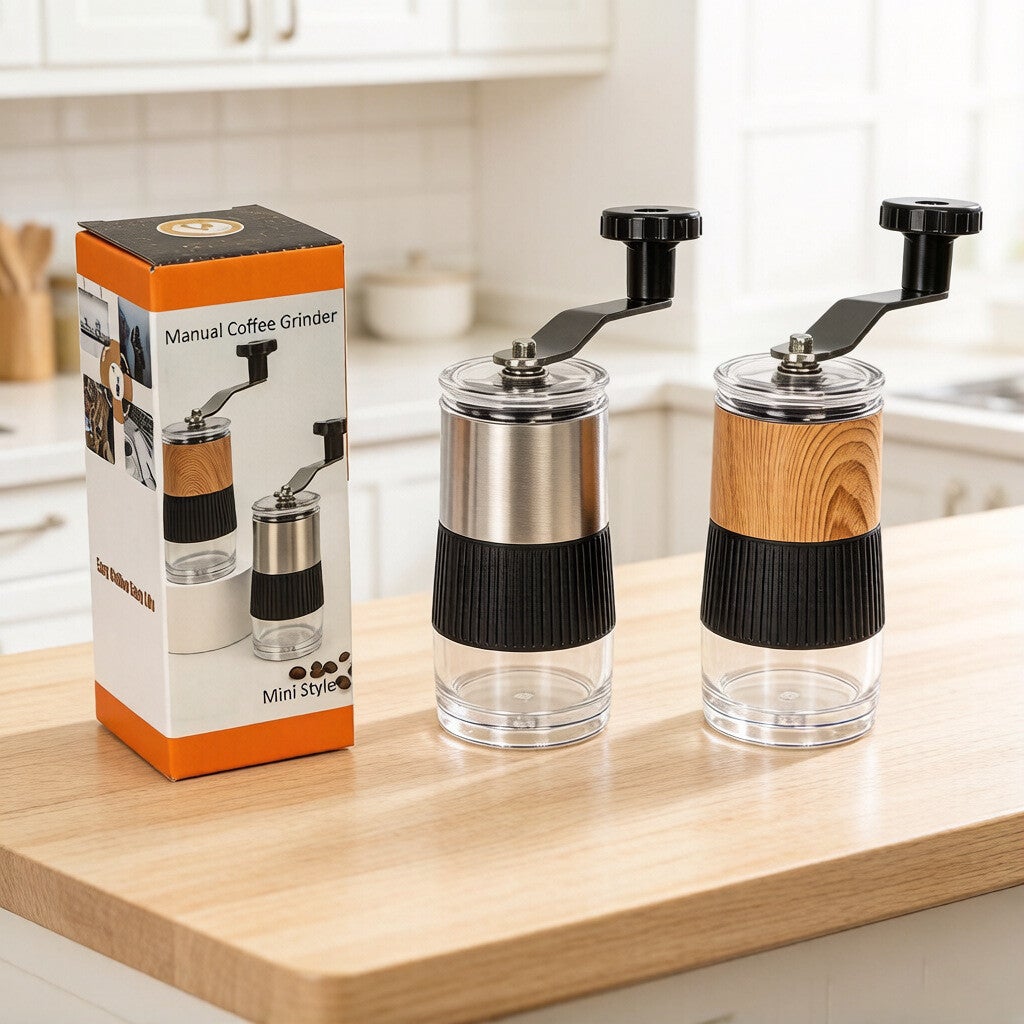 Mini Kaffeemühle - mit Kaffeedose