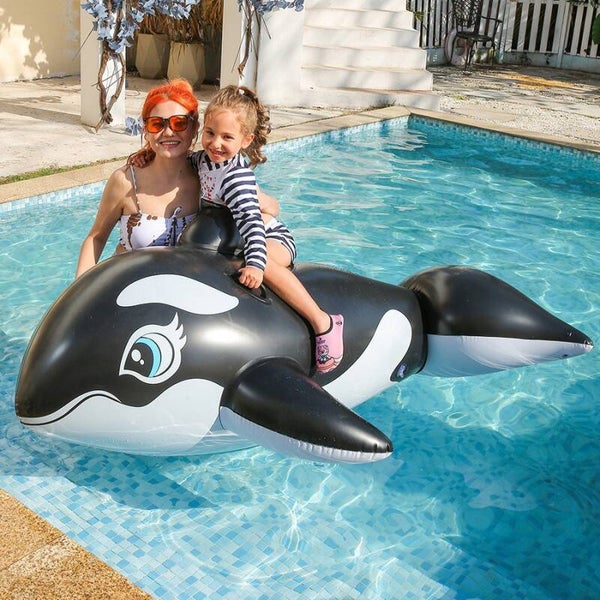 Schwimmmatte mit Sitzfunktion, mit Sicherheitsgriffe