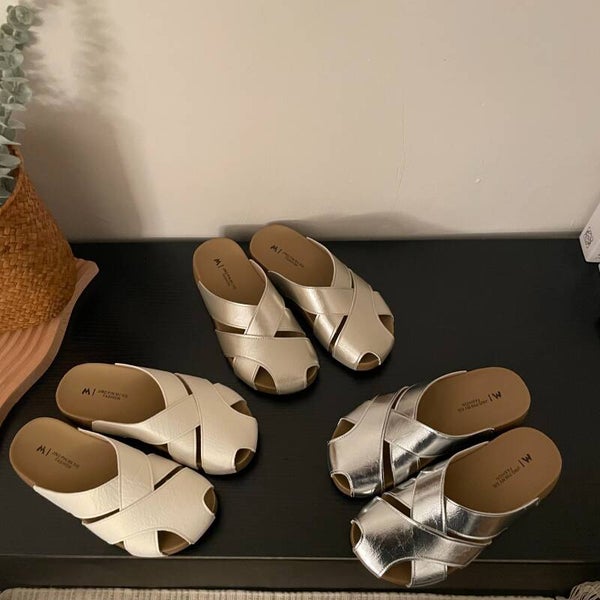 Französische Sandalen - Damen Mules