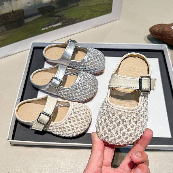 Mädchen Netz Halbschuhe – Sandalen