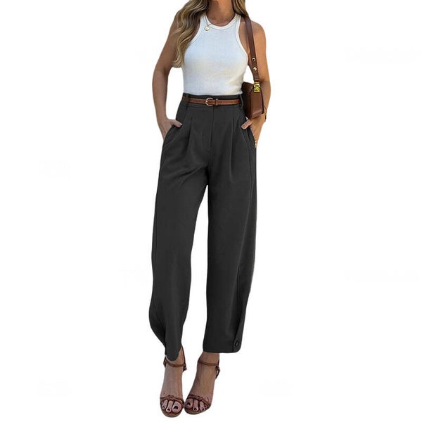 Damen Stoffhose – Hohe Taille