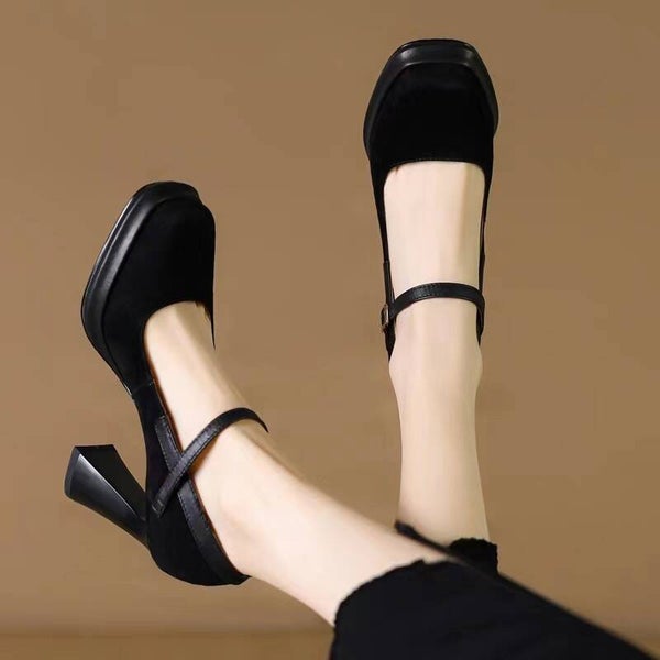 Damen Pumps - Plateausohle & Blockabsatz