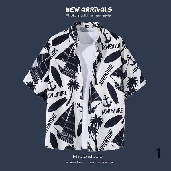 Herren Hawaii Hemd - Kurzarm