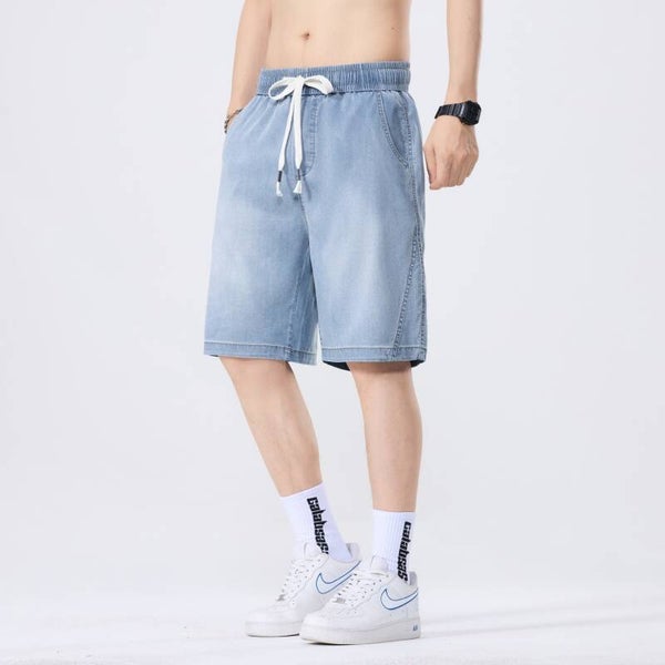 Herren Tencel Denim Shorts – 5/8