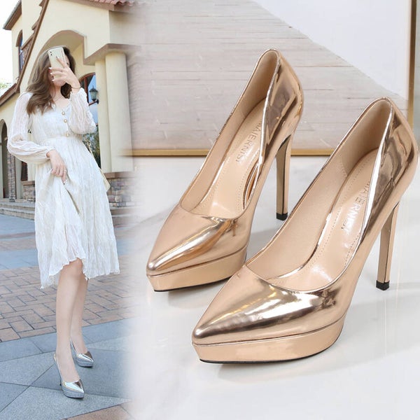 Pumps mit Plateausohle - Stiletto-Absatz