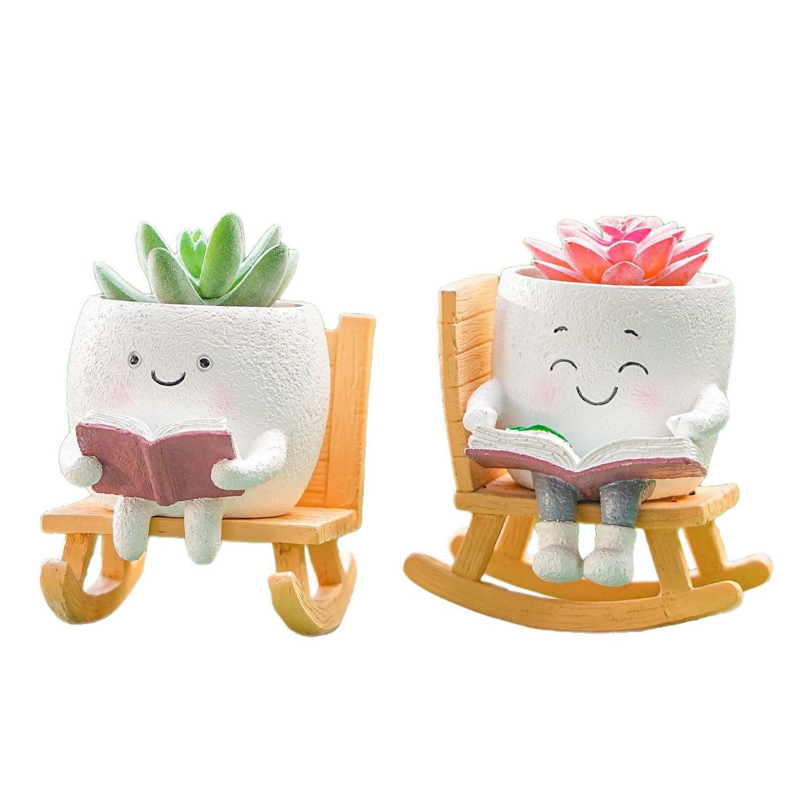 Schaukelstuhl Blumentopf - Garten Dekoration