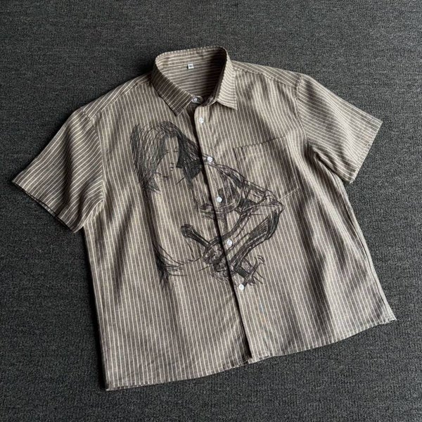 Vintage Porträt-Hemd - Zeitlose Eleganz