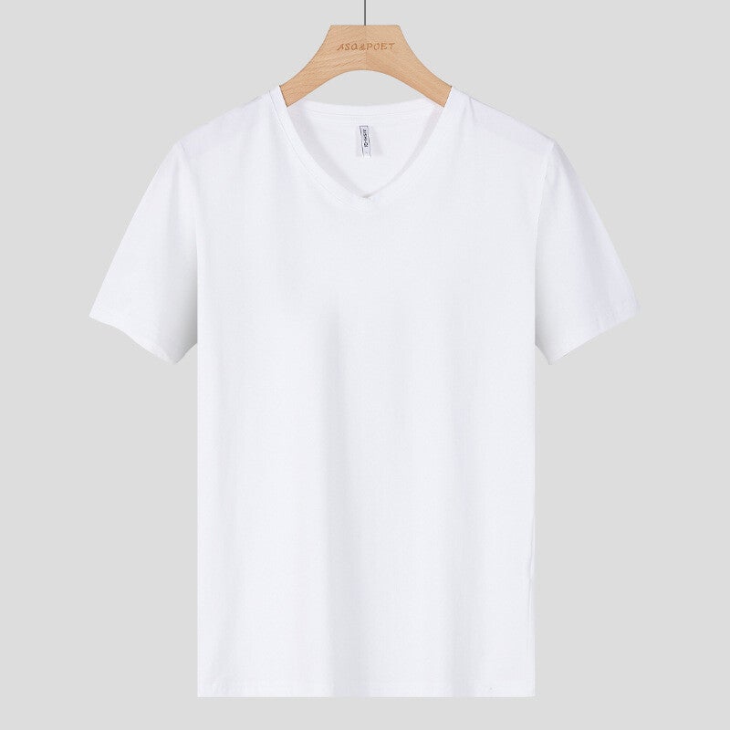 Herren T-Shirt V-Ausschnitt - Baumwolle