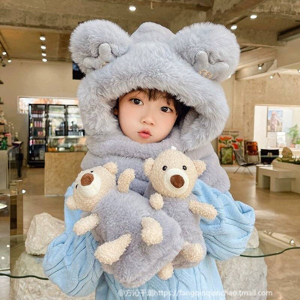 Kinder Winter Einteiler, Mütze,Schal & Handschuhe