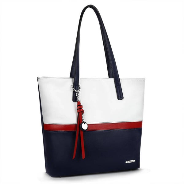 Damen Shopper Bag - groß, stylisch & zweifarbig