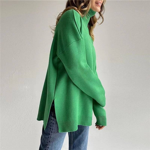 Damen Strickpullover - Rollkragenpullover