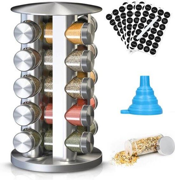 20 kruidenpotjes - Kruidencarrousel Draaibaar