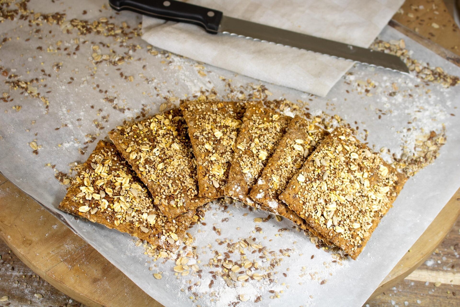 Meerzaden crackers - 6 stuks