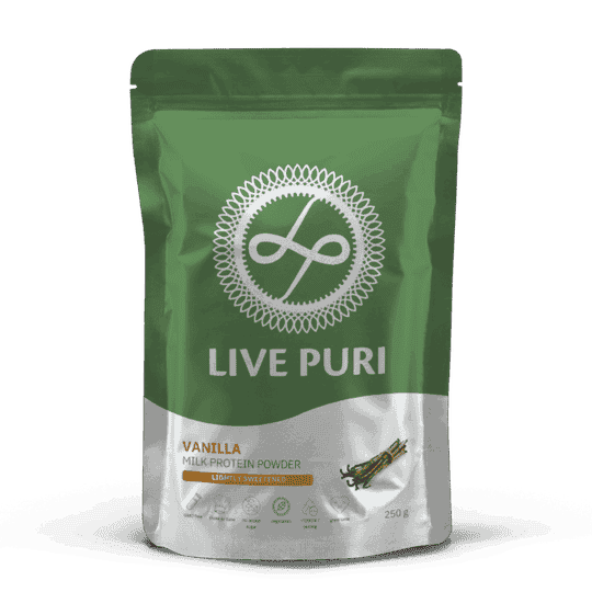 Live Puri Eiwitpoeder - Vanille licht gezoet 250 gram