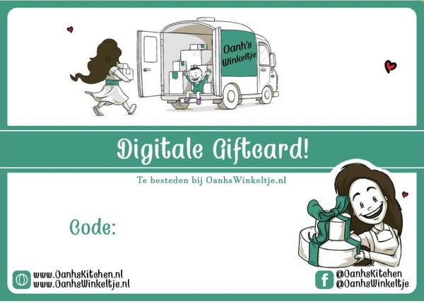 Giftcard - Ter waarde van €50