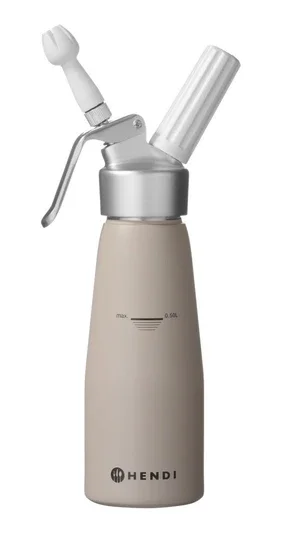 Hendi Slagroomapparaat Taupe - 0,5 Liter