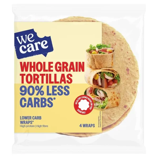 WeCare Whole Grain Tortillas - 4 stuks