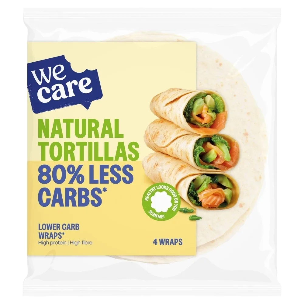 WeCare Natural Tortillas - 4 stuks