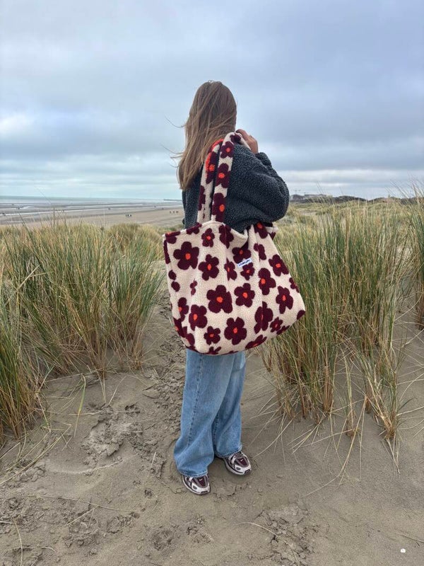 Joli bag LARGE teddy bloemen