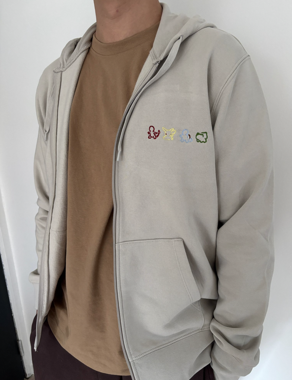 Sweater met volledige rits