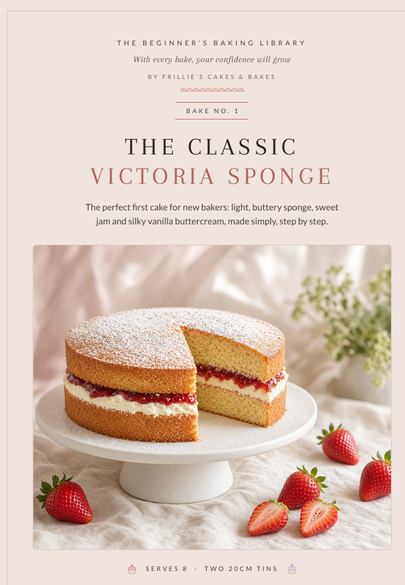 Bake No: 1  Victoria Sponge Cake