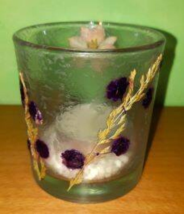 Teelichthalter Glas