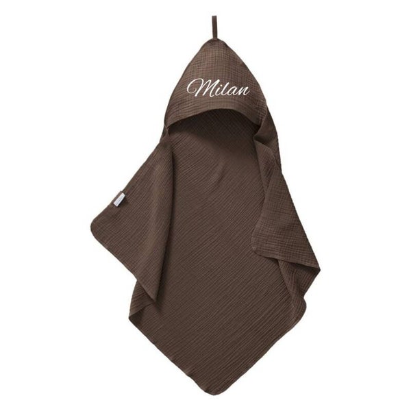 Hydrofiele Cottonbaby badcape espresso