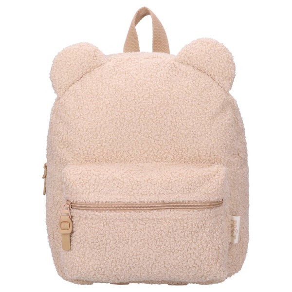 Teddy rugzak beige beer - met naam geborduurd