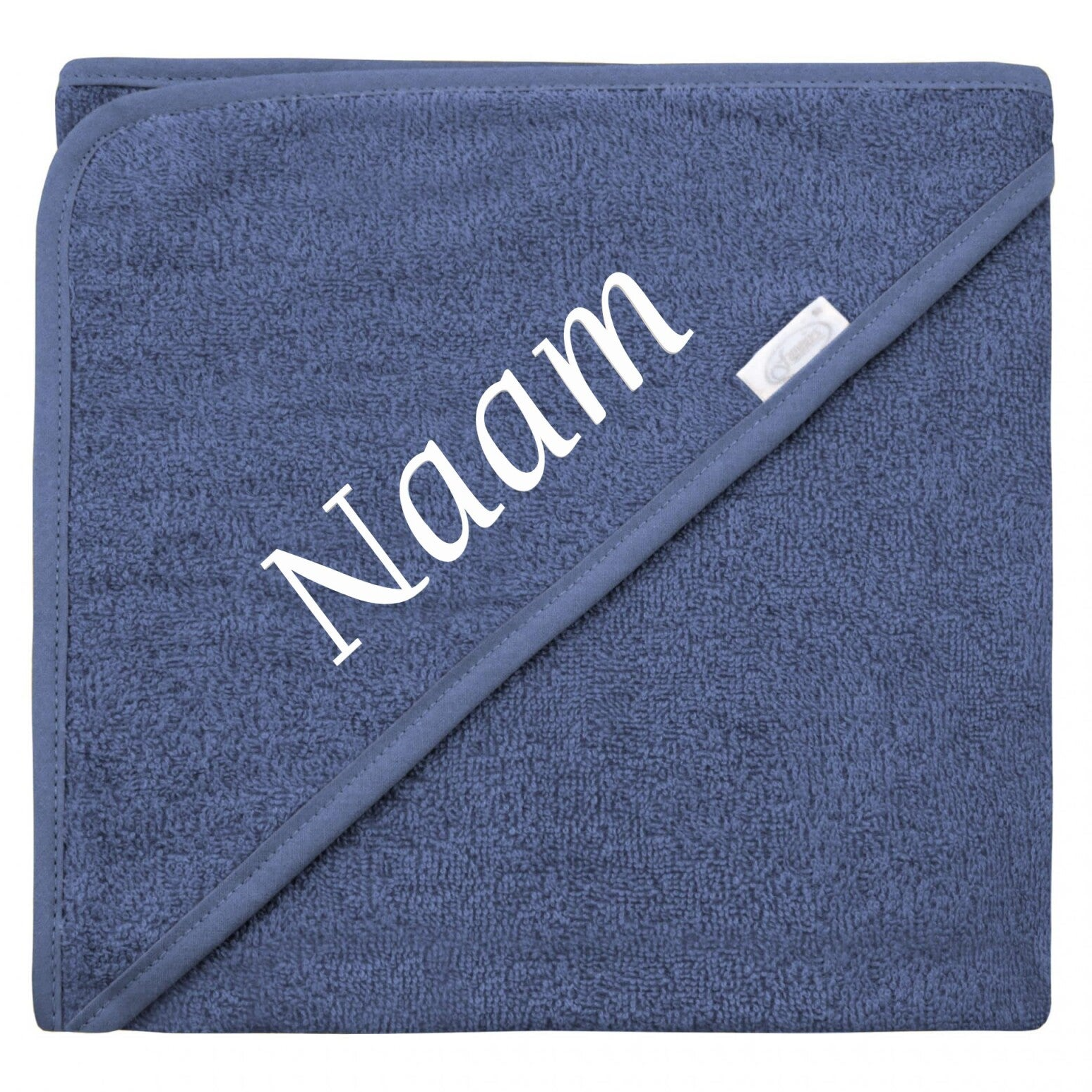 Funnies badcape silk blue - eventueel met naam geborduurd