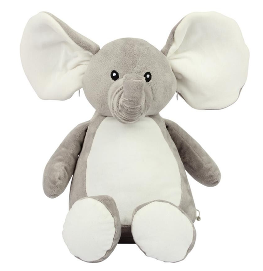 Knuffel olifant grijs 46 cm - eventueel met naam geborduurd