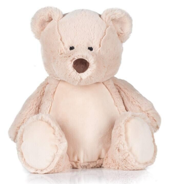 Knuffelbeer lichtbruin 45 cm - eventueel met naam geborduurd