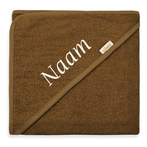 Funnies badcape bruin - eventueel met naam geborduurd