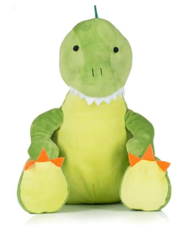 Dino knuffel groen 42 cm - eventueel met naam geborduurd