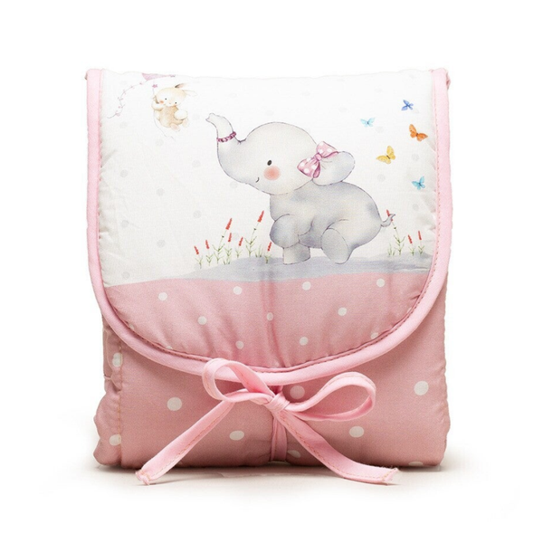 Verschoonmatje olifant roze