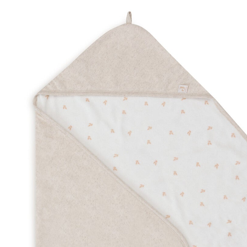 Jollein badcape Harvest naturel 75 x 75 cm - eventueel met naam geborduurd