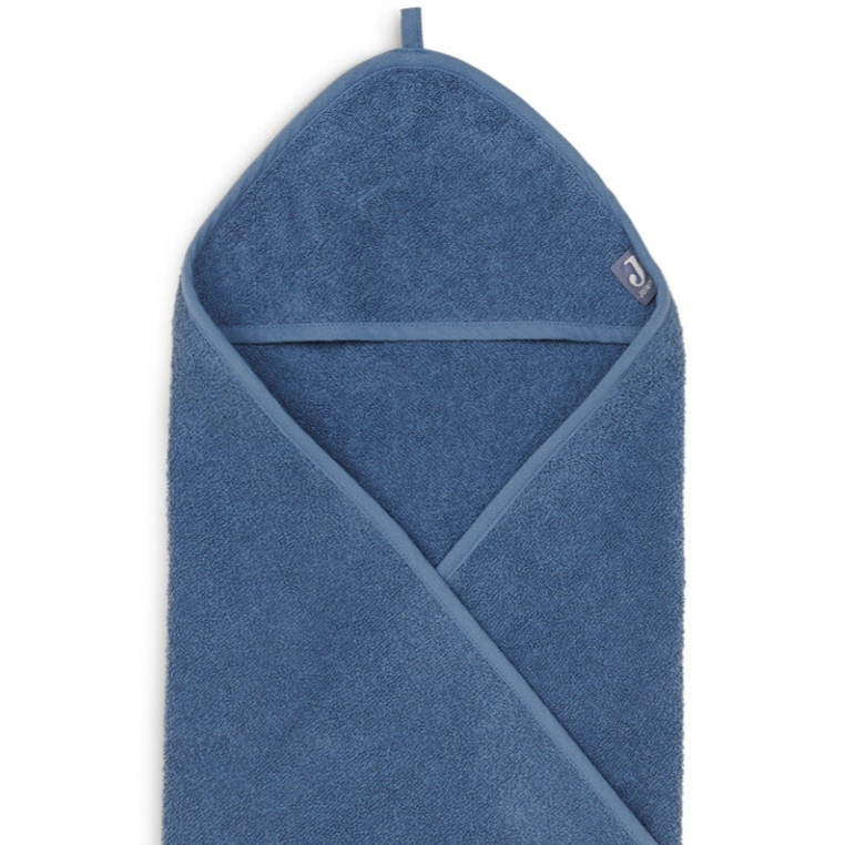 Jollein badcape jeans blue 75 x 75 cm - eventueel met naam geborduurd