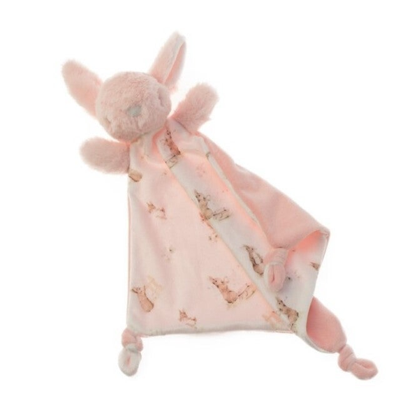Pluche knuffeldoekje met print - Lammetje of Konijntje