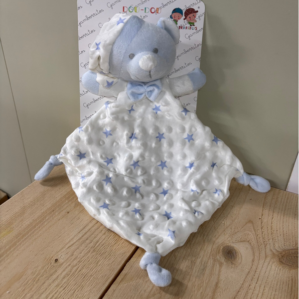 Doudou knuffeldoekje beer met sterren