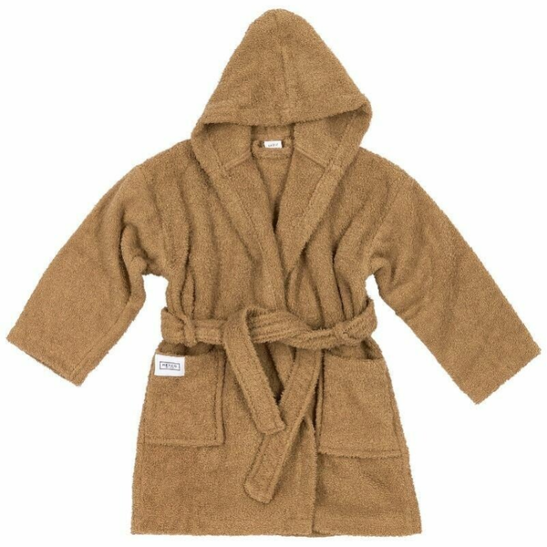 Meyco badjas toffee - eventueel met naam geborduurd