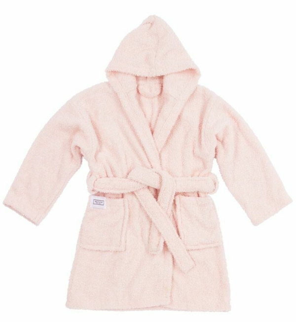Meyco badjas soft pink - eventueel met naam geborduurd