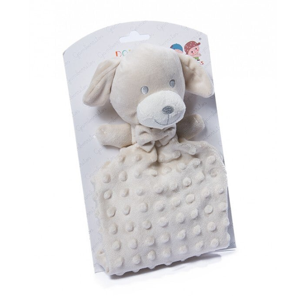 Knuffeldoekje hond beige